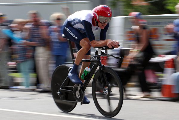 Sir Bradley Wiggins cycling