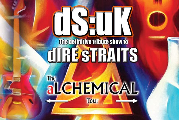 An illustration of a guitar. DS:UK the definitive tribute show to Dire Straits.