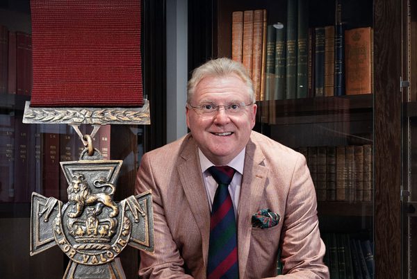 Mark Smith and a Victoria Cross medal.