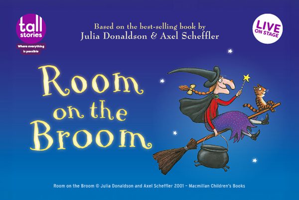 Room on the Broom illustrated artwork and title.