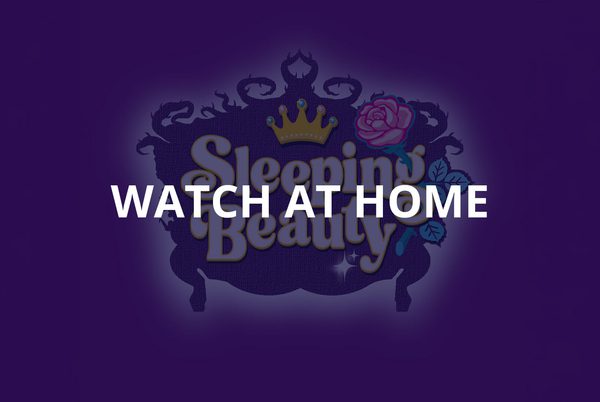 Text that reads 'watch at home'.