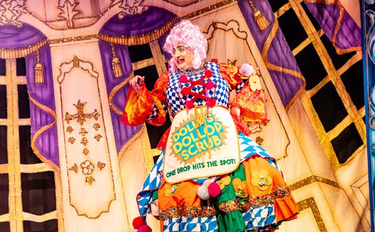 A pantomime dame